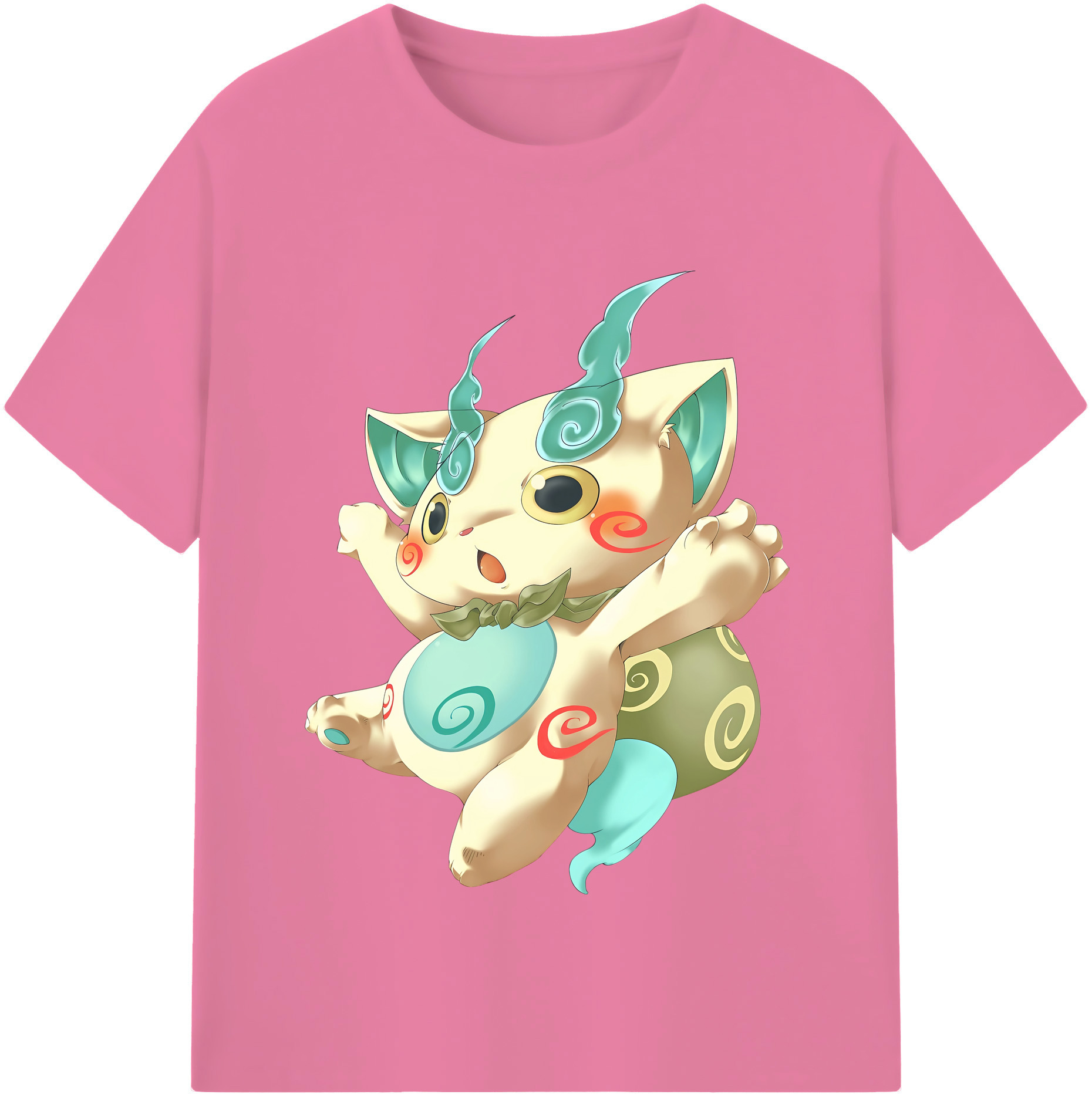 （画像用） 妖怪ウォッチ Yo-kai Watch 綿100％半袖Tシャツ（フロントプリント）